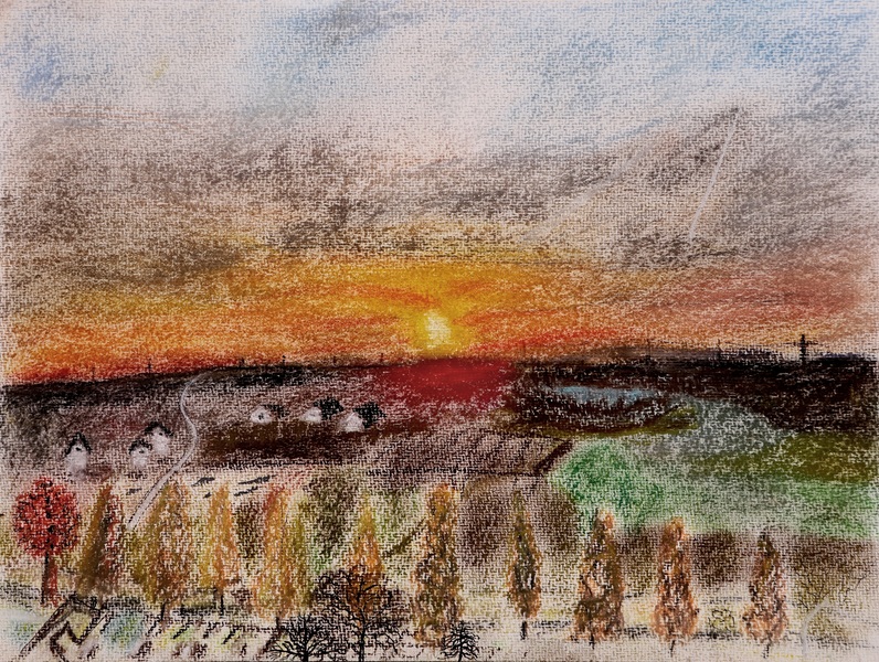 Rodgau – Aussicht bei Sonnenuntergang auf den Taunus, Momente im Frühjahr und Sommer 2025 in der Natur